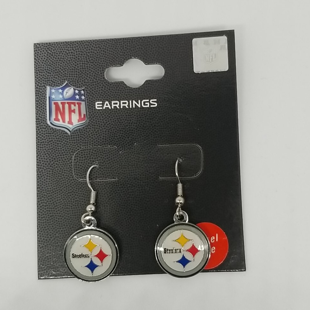 Pittsburgh Steelers J Hook logo Earrings